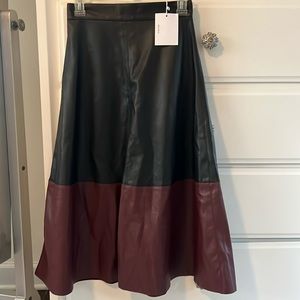 Beautiful Faux leather skirt.
